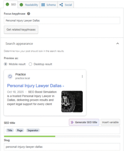 On page SEO 